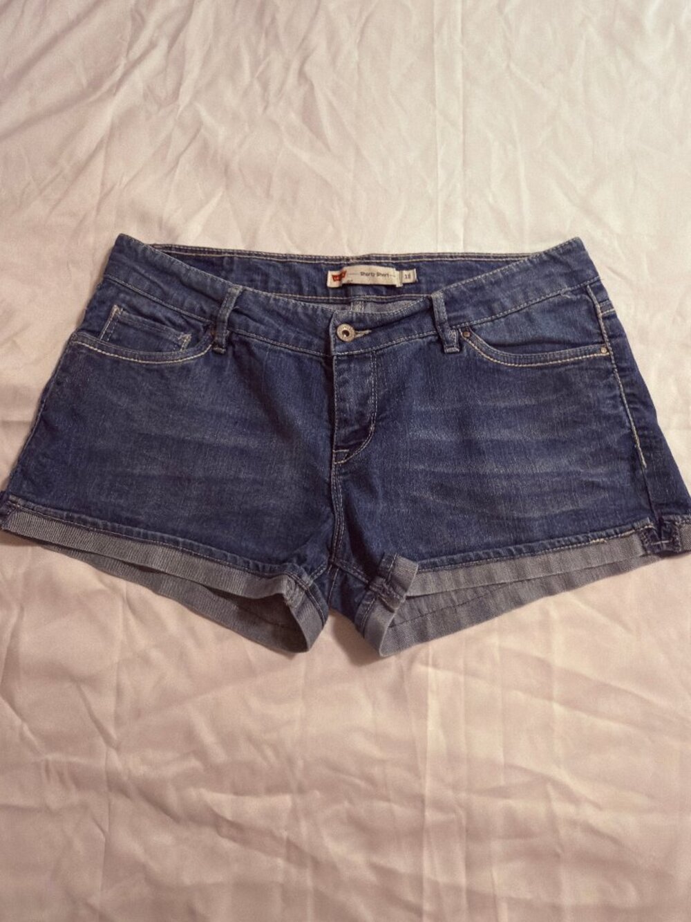 Levi's Shorty Short Denim Shorts Juniors Size 13